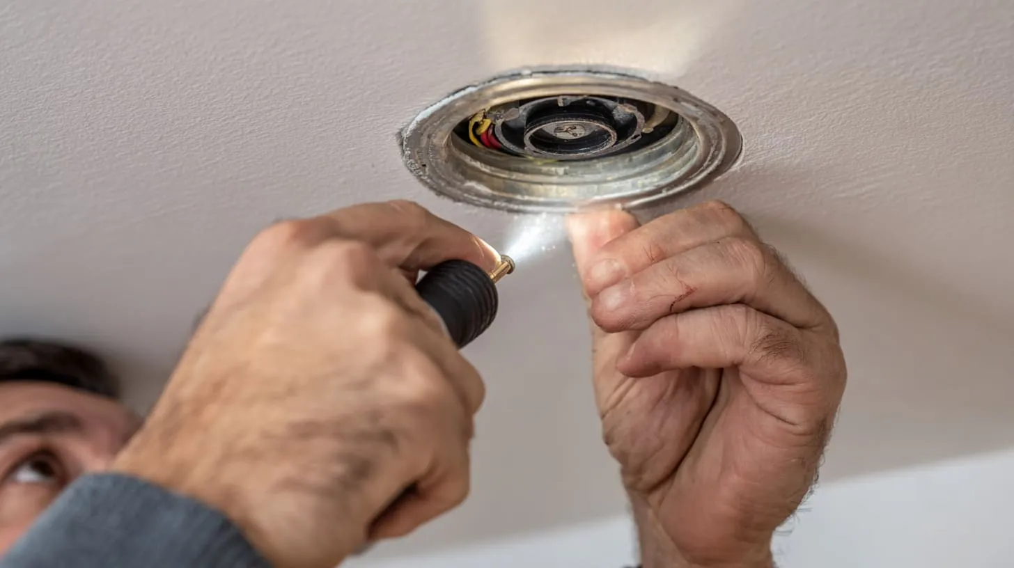 Ceiling Electrical Box Installation (13)