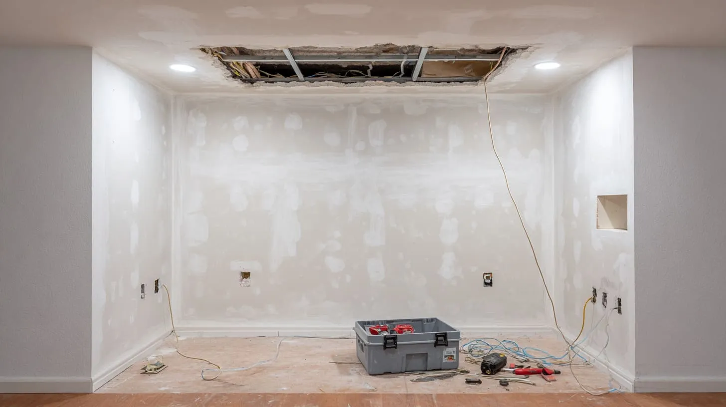 Ceiling Electrical Box Installation (4)
