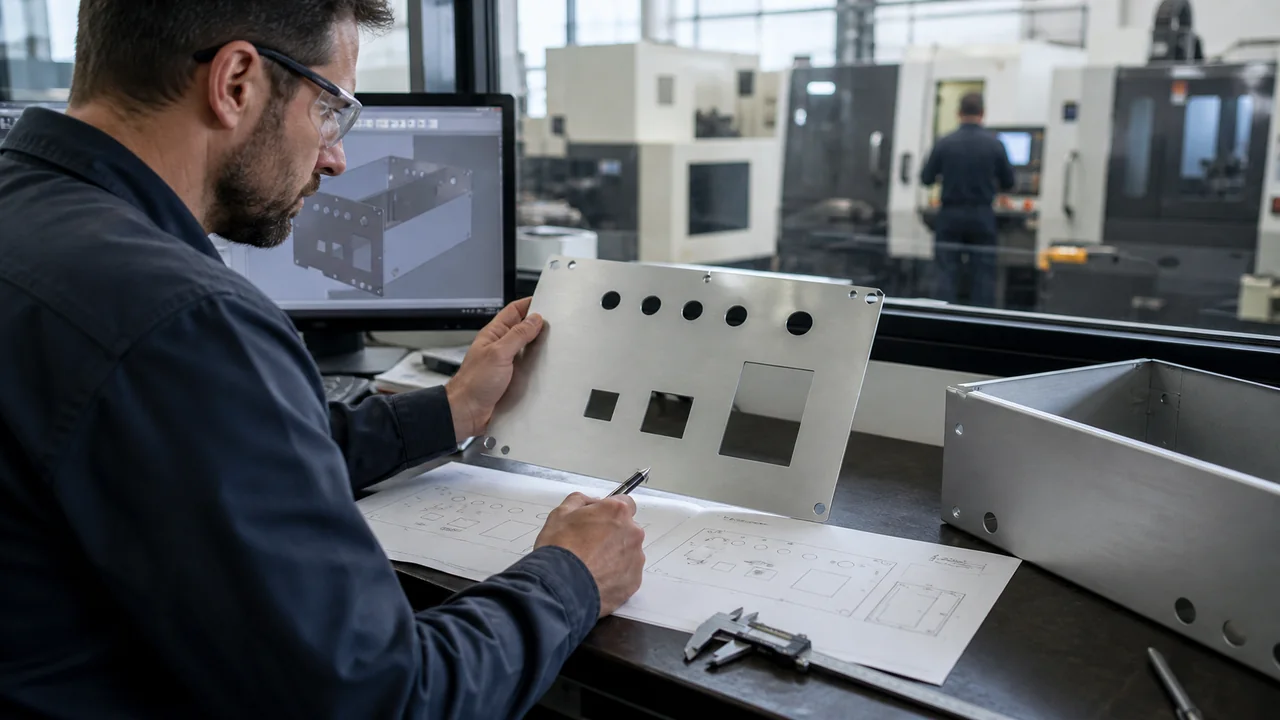 Factory quotation review for custom electrical enclosure cutouts