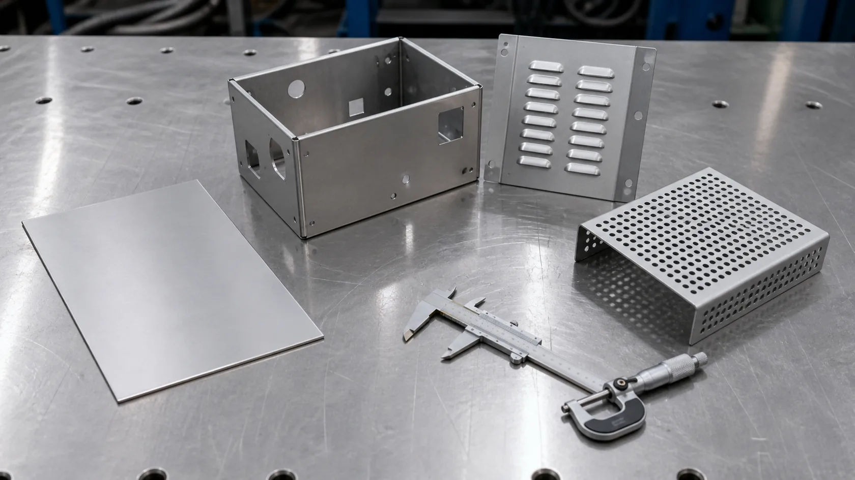 Simple and complex sheet metal parts compared for surface finishing cost