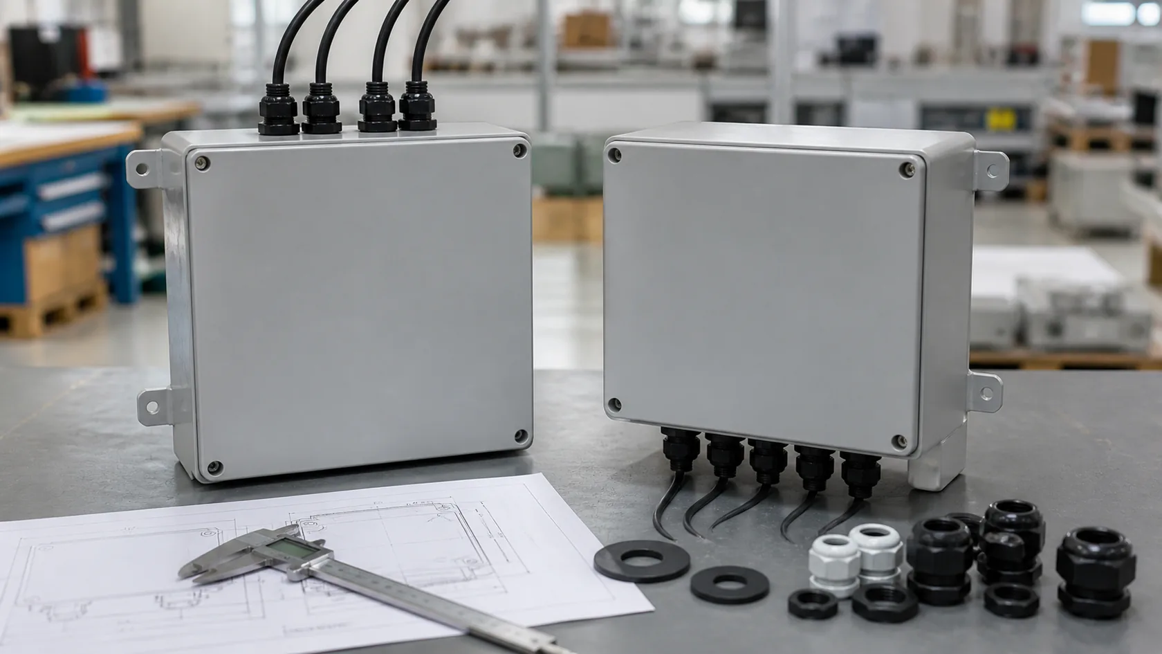 Top and bottom cable entry options compared on OEM outdoor enclosures