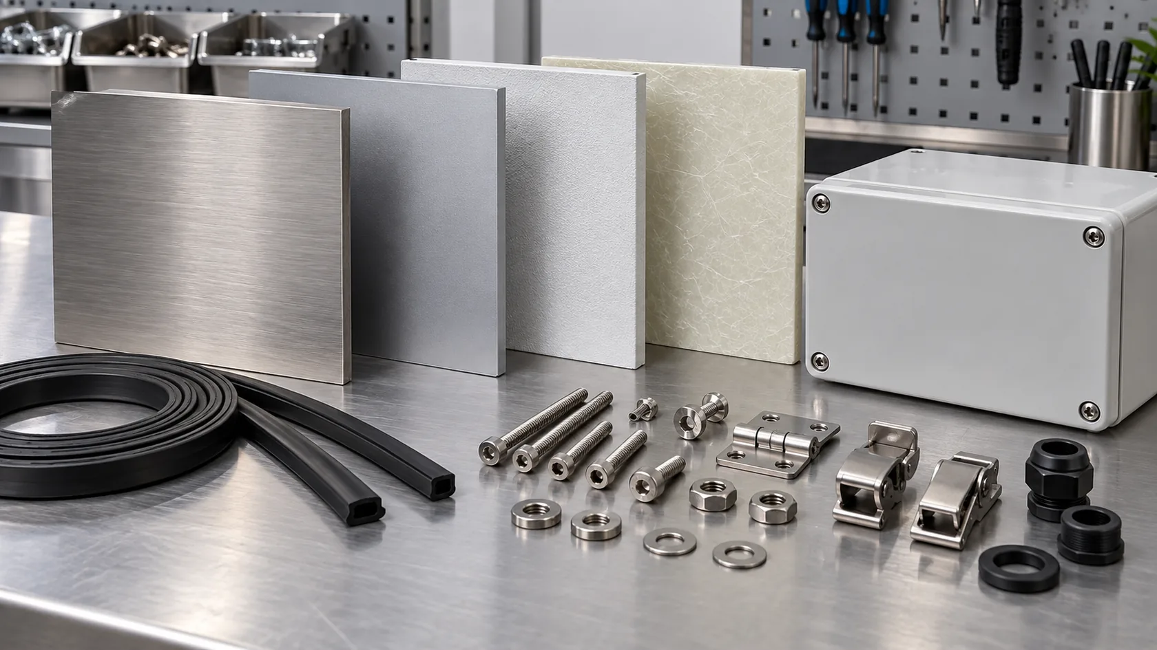 Engineering review of stainless steel aluminum fiberglass and coated enclosure options